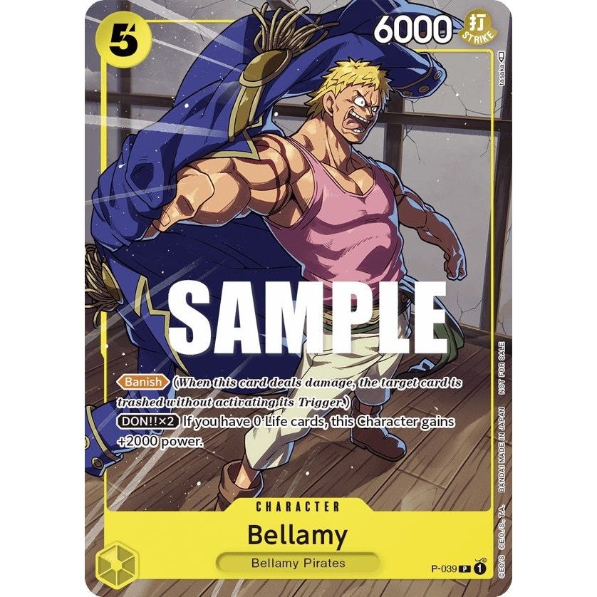Image for Bellamy (Pirates Party Vol. 4) (P-039) (OP-PR) - One Piece Card Game