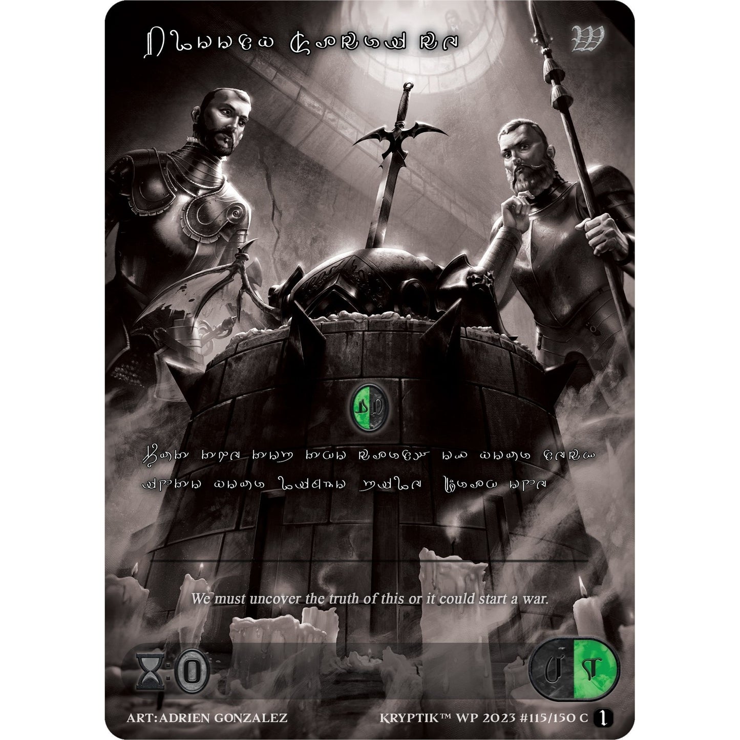 Image for Bloody Sacrifice (Silver Kryptik Language) (115) (KPTGC) - Kryptik TCG