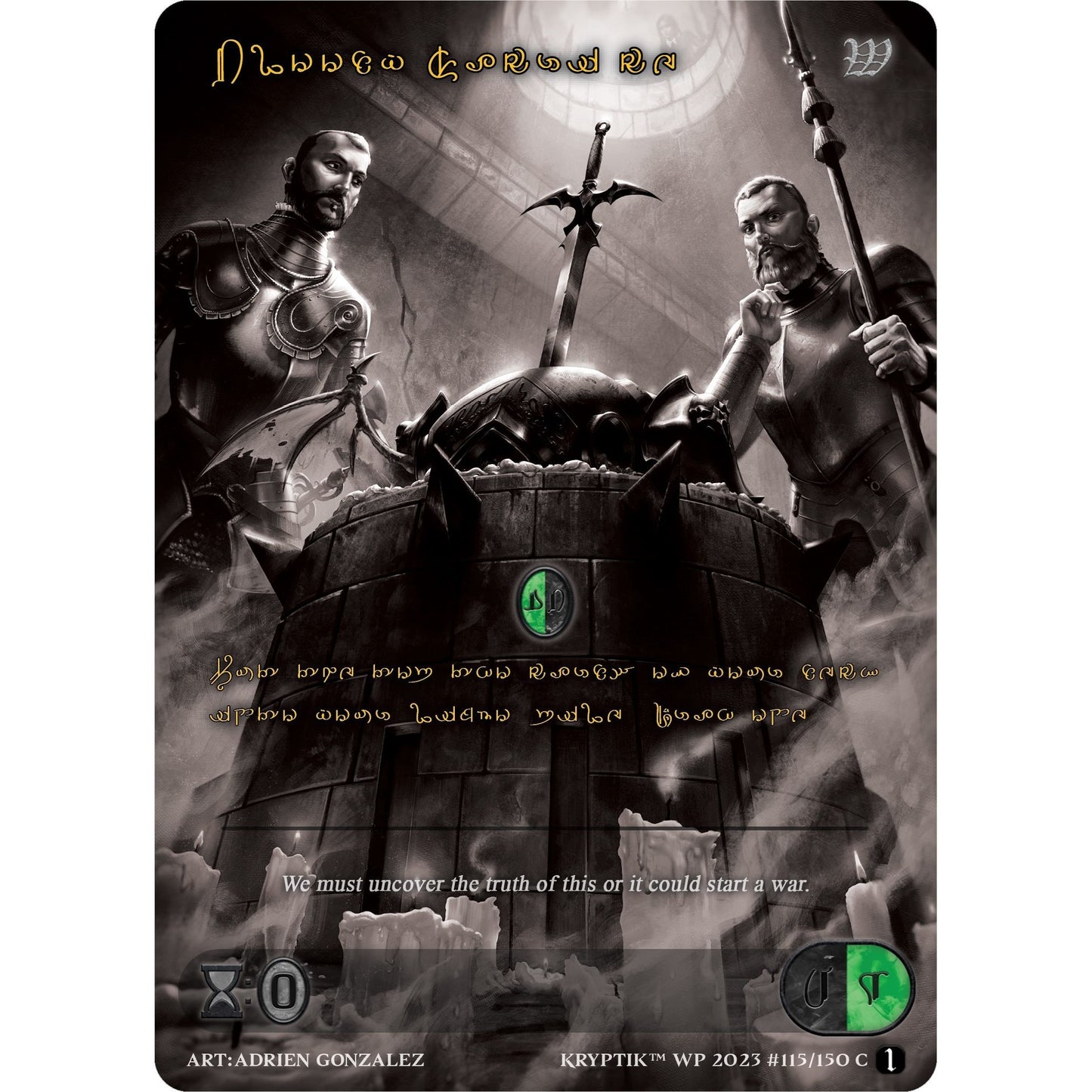 Image for Bloody Sacrifice (Gold Kryptik Language) (115) (KPTGC) - Kryptik TCG