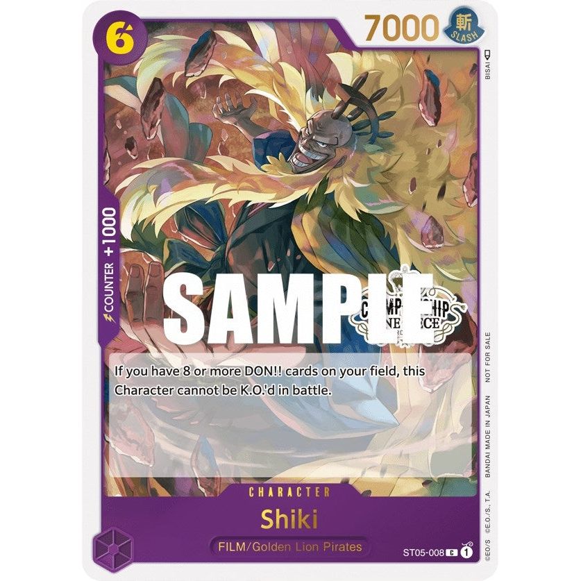 Image for Shiki (Store Championship Participation Pack Vol. 2) (ST05-008) (OP-PR) - One Piece Card Game