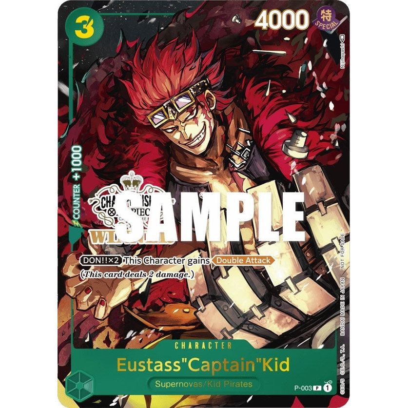 Image for Eustass"Captain"Kid (Store Championship Vol. 2 Winner) (P-003) (OP-PR) - One Piece Card Game