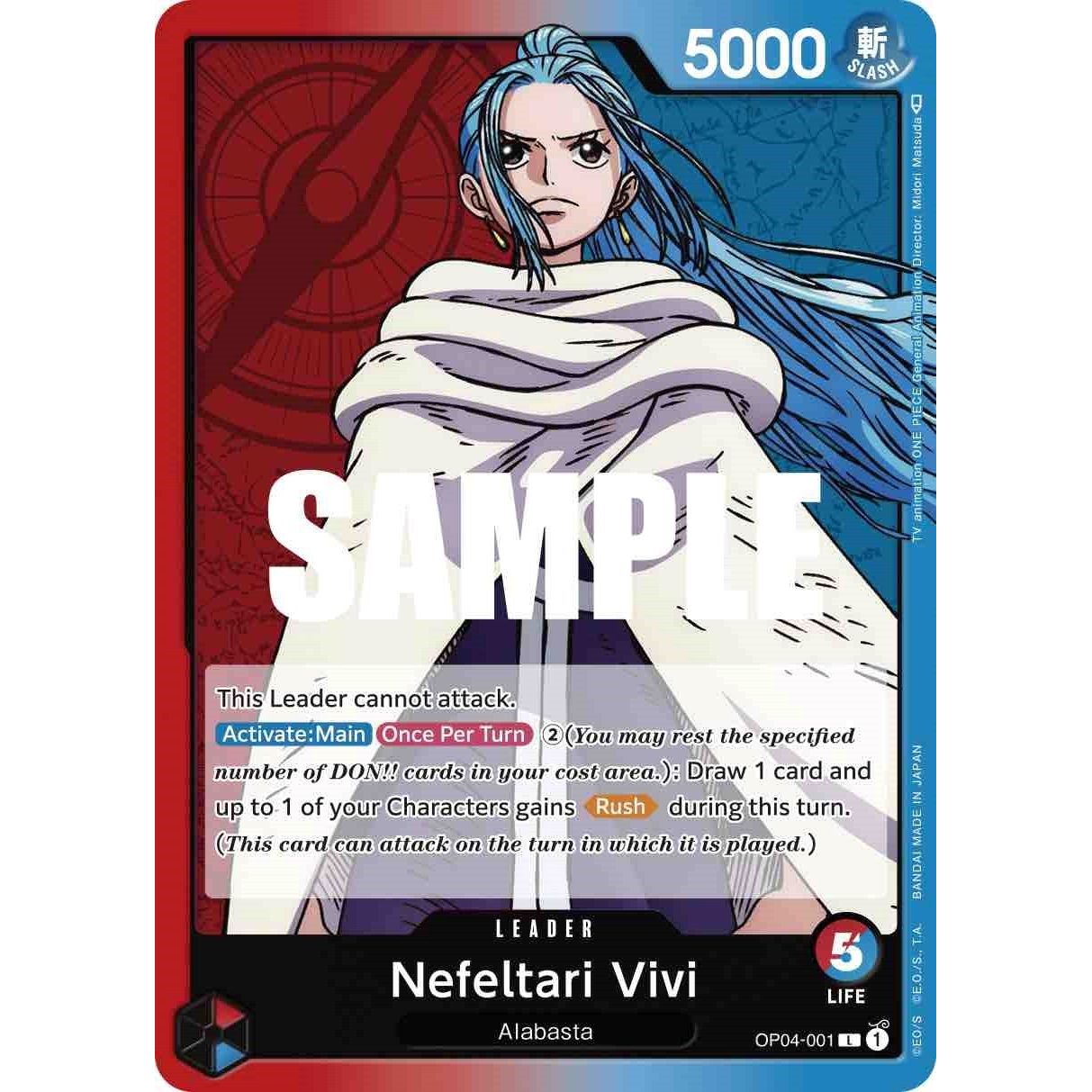 Image for Nefeltari Vivi (001) (OP04-001) (OP04) - One Piece Card Game