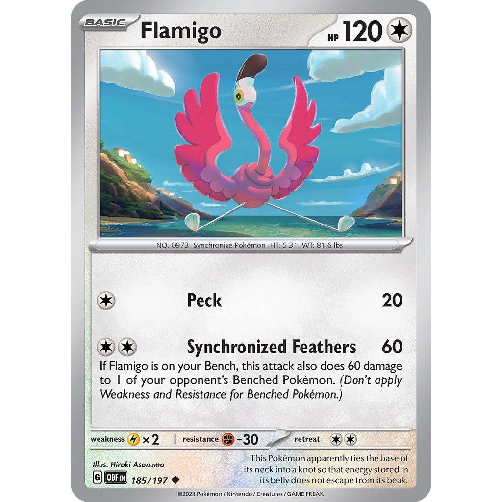 Image for Flamigo (185/197) (OBF) - Pokemon