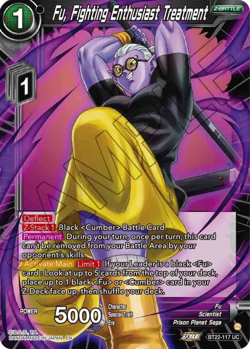 Image for Fu, Fighting Enthusiast Treatment (BT22-117) (BT22) - Dragon Ball Super: Masters