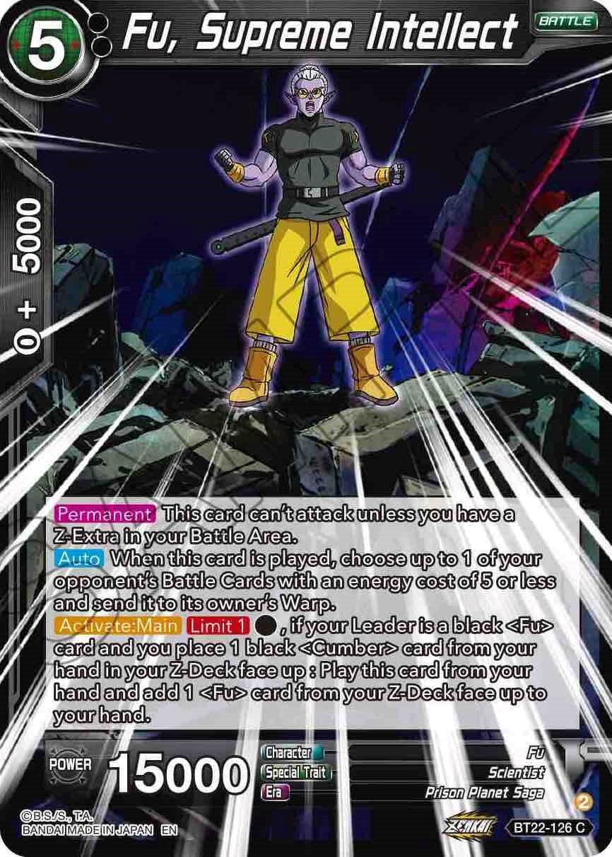 Image for Fu, Supreme Intellect (BT22-126) (BT22) - Dragon Ball Super: Masters