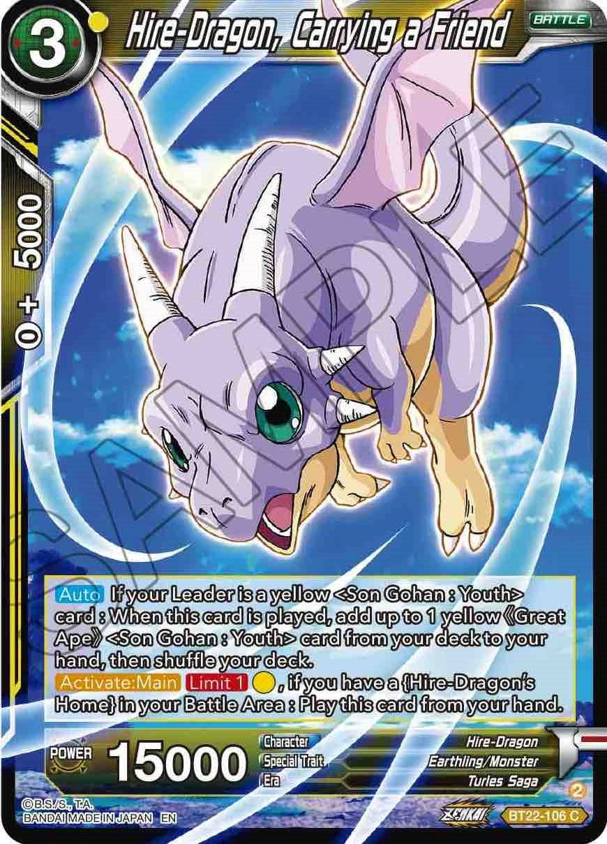 Image for Hire-Dragon, Carrying a Friend (BT22-106) (BT22) - Dragon Ball Super: Masters