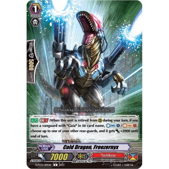 Image for Cold Dragon, Freezernyx (D-PV01/189EN) (D-PV01) - Cardfight Vanguard