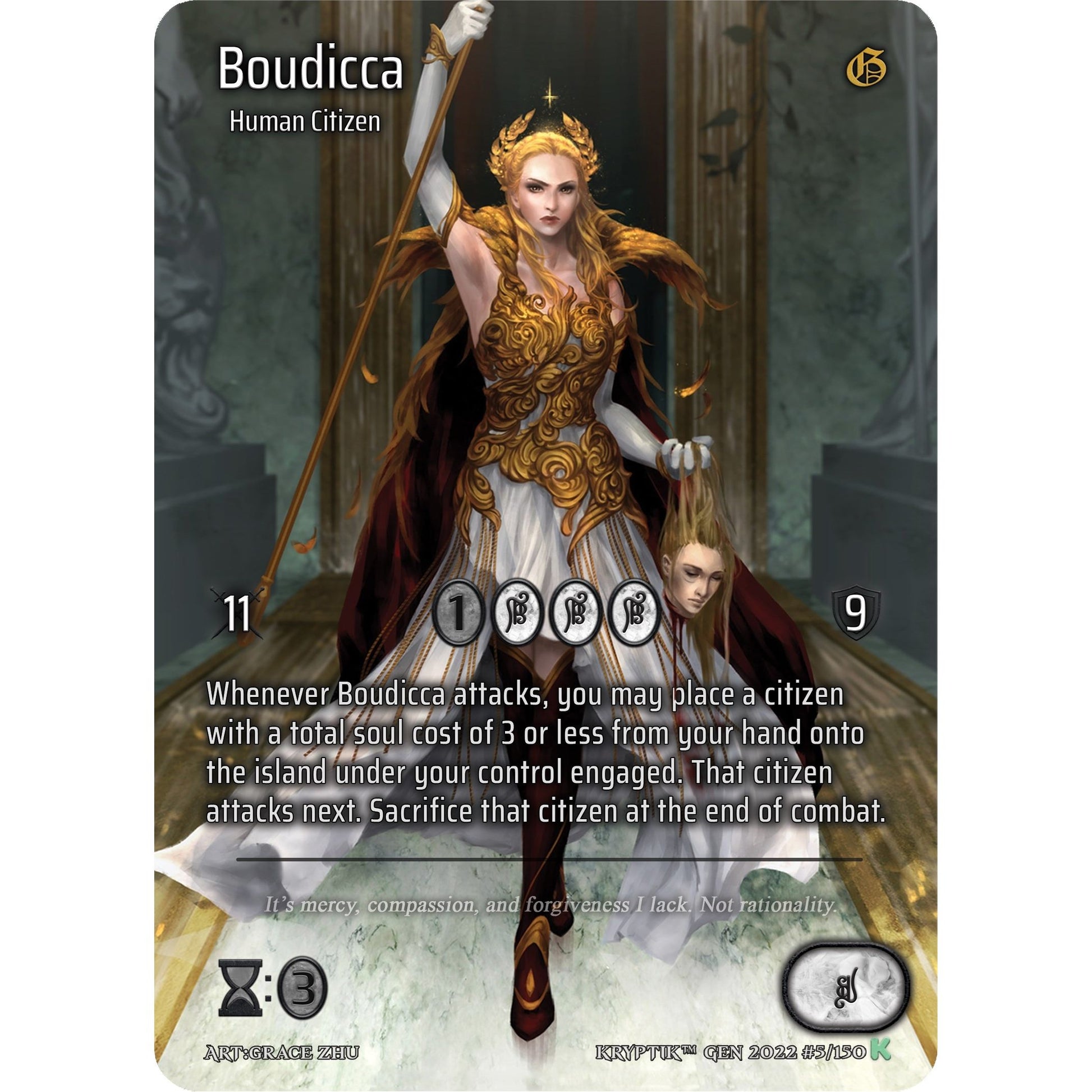 Image for Boudicca (Full Art) (5) (KPT) - Kryptik TCG