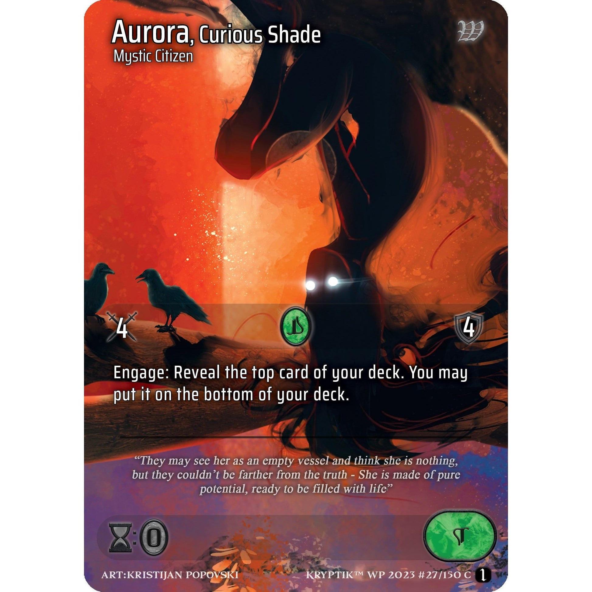 Image for Aurora, Curious Shade (Cosmo Foil) (27) - Kryptik TCG