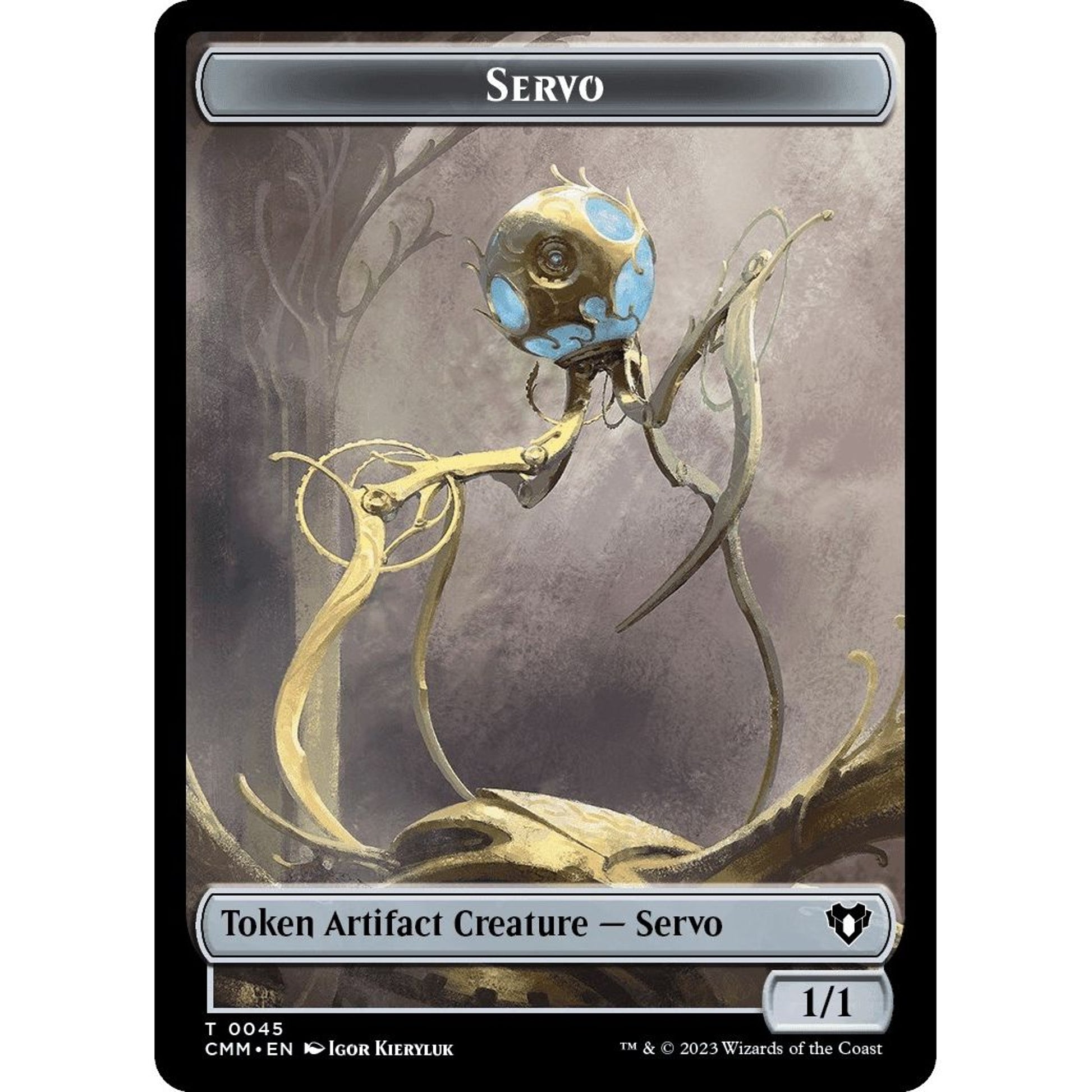 Image for Servo // Emblem - Teferi, Temporal Archmage Double-Sided Token (45 // 53) (CMM) - Magic: The Gathering