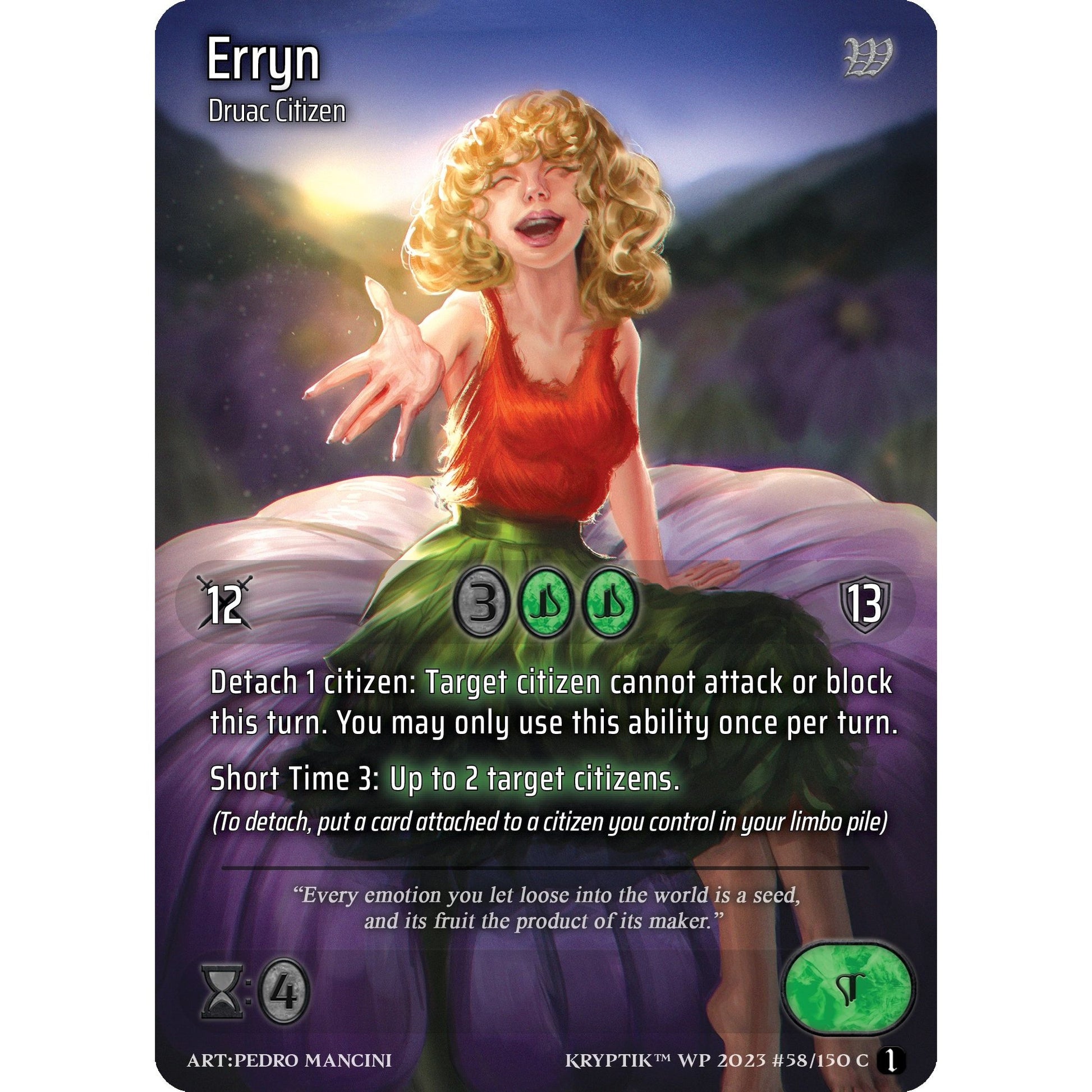 Image for Erryn (Cosmo Foil) (58) - Kryptik TCG