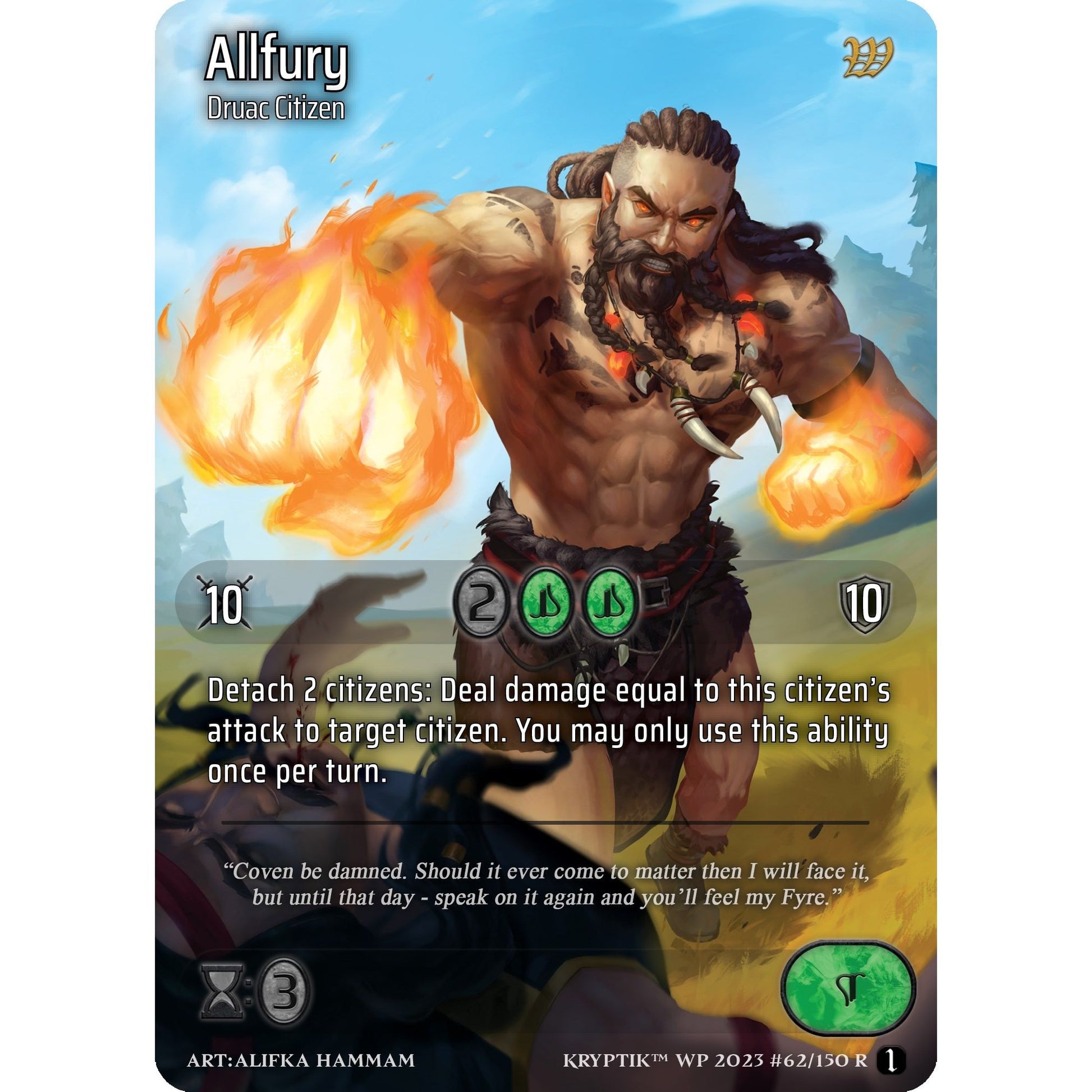 Image for Allfury (Cosmo Foil) (62) - Kryptik TCG