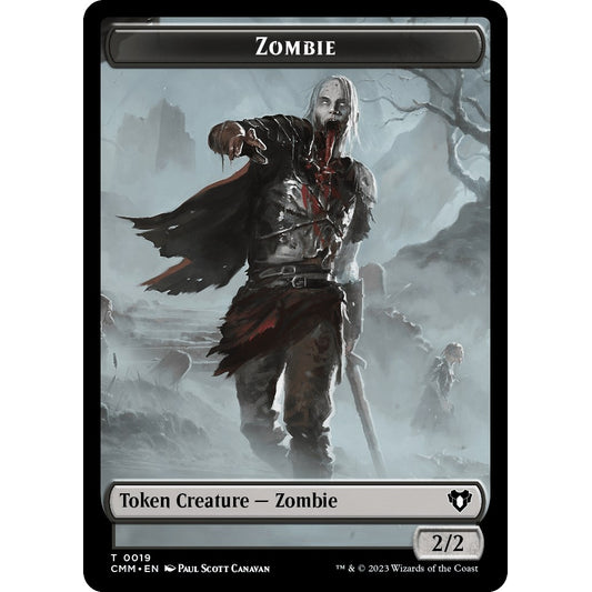 Zombie (0019) // Thrull Double-Sided Token (19 // 18) (CMM)