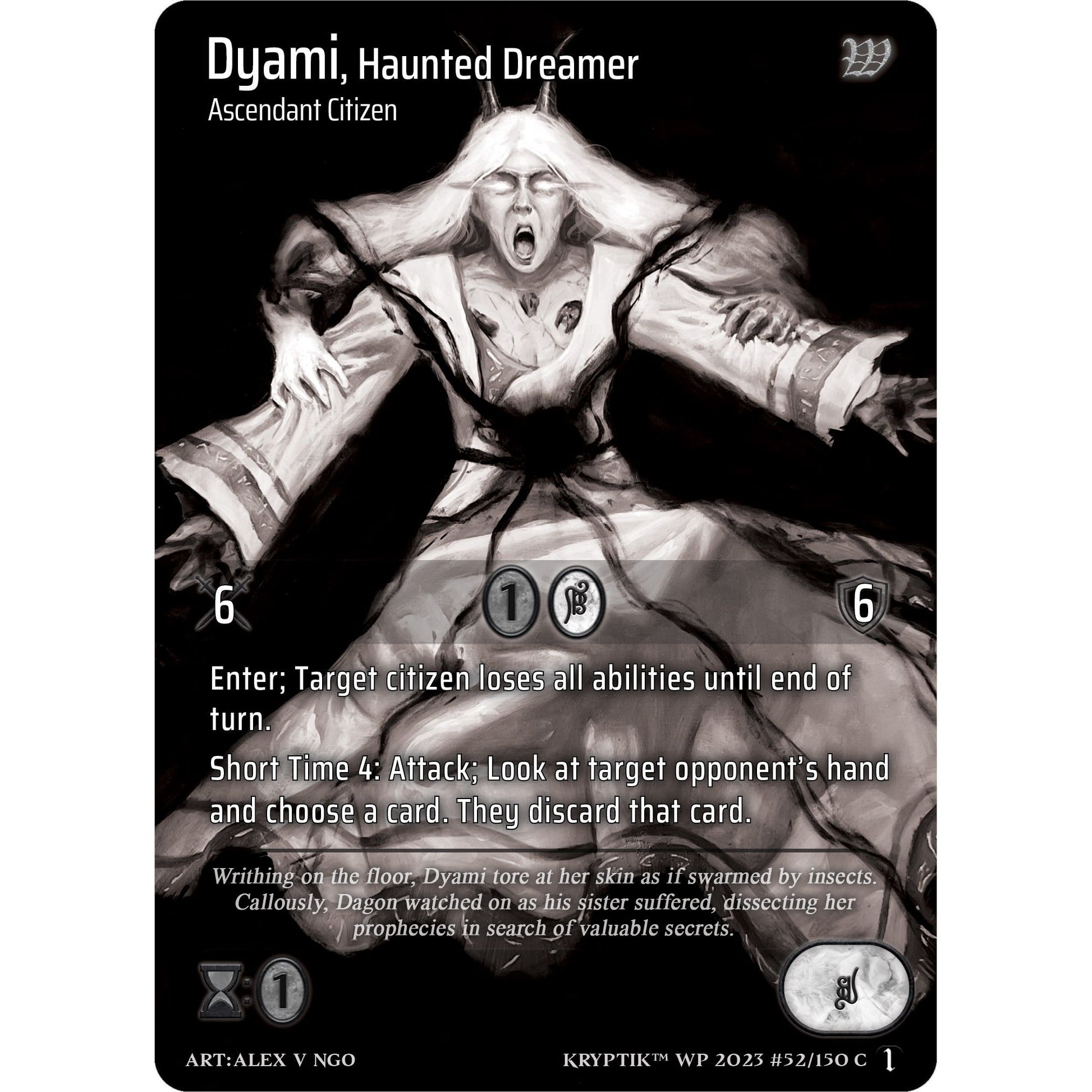 Image for Dyami, Haunted Dreamer (Cosmo Foil) (52) (KPTGC) - Kryptik TCG