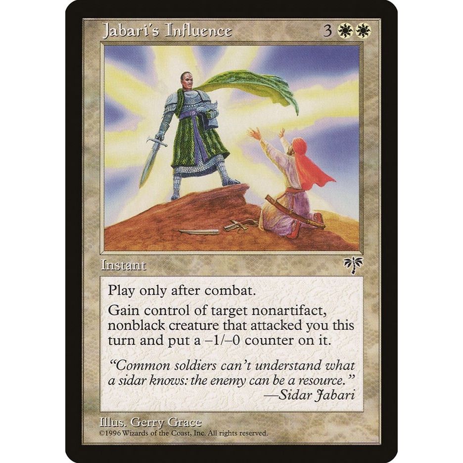 Image for Jabari's Influence (MIR) - Magic: The Gathering