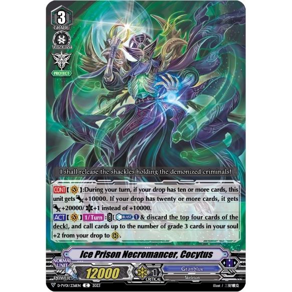 Image for Ice Prison Necromancer, Cocytus (D-PV01/236EN) (D-PV01) - Cardfight Vanguard