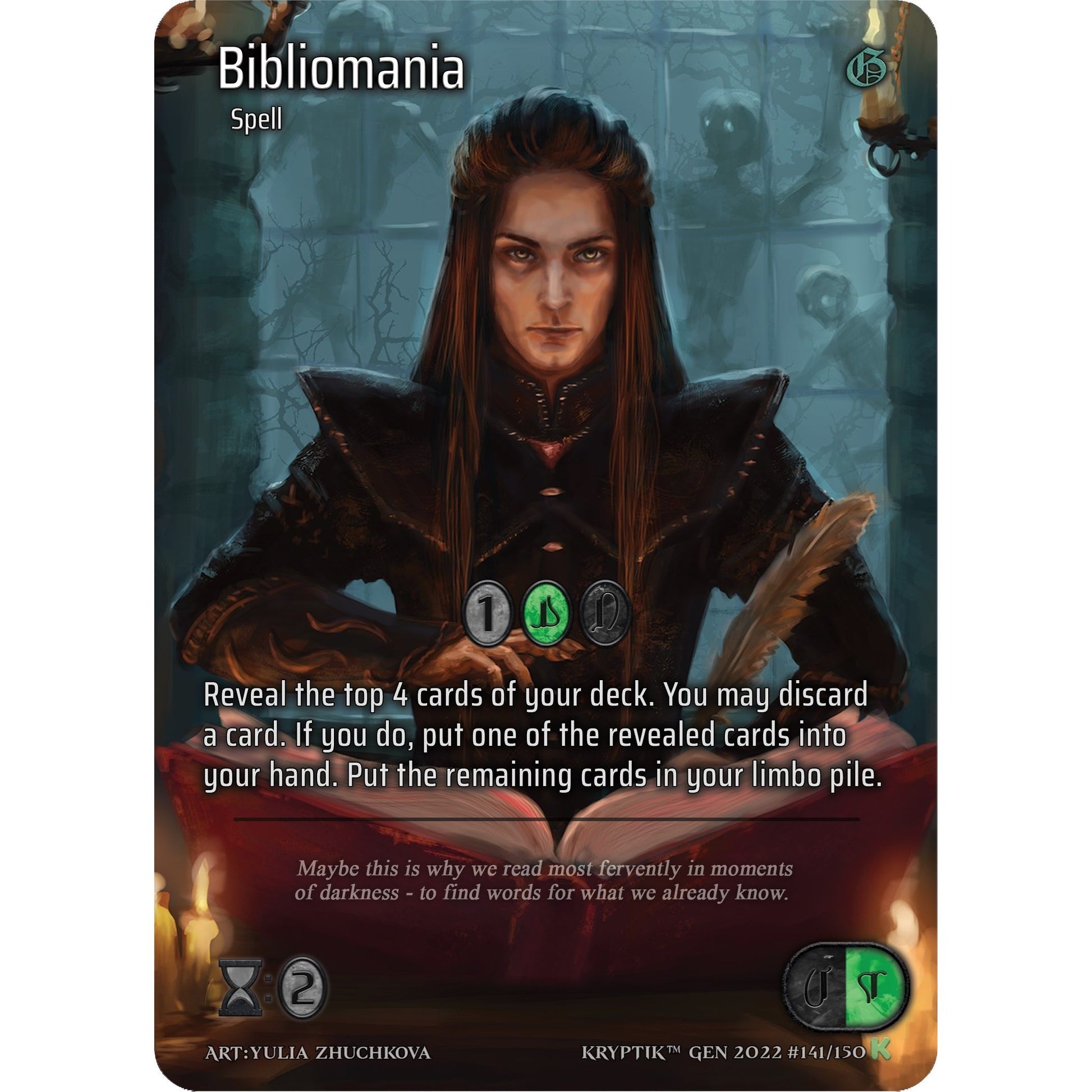 Image for Bibliomania (Full Art) (141) (KPT) - Kryptik TCG