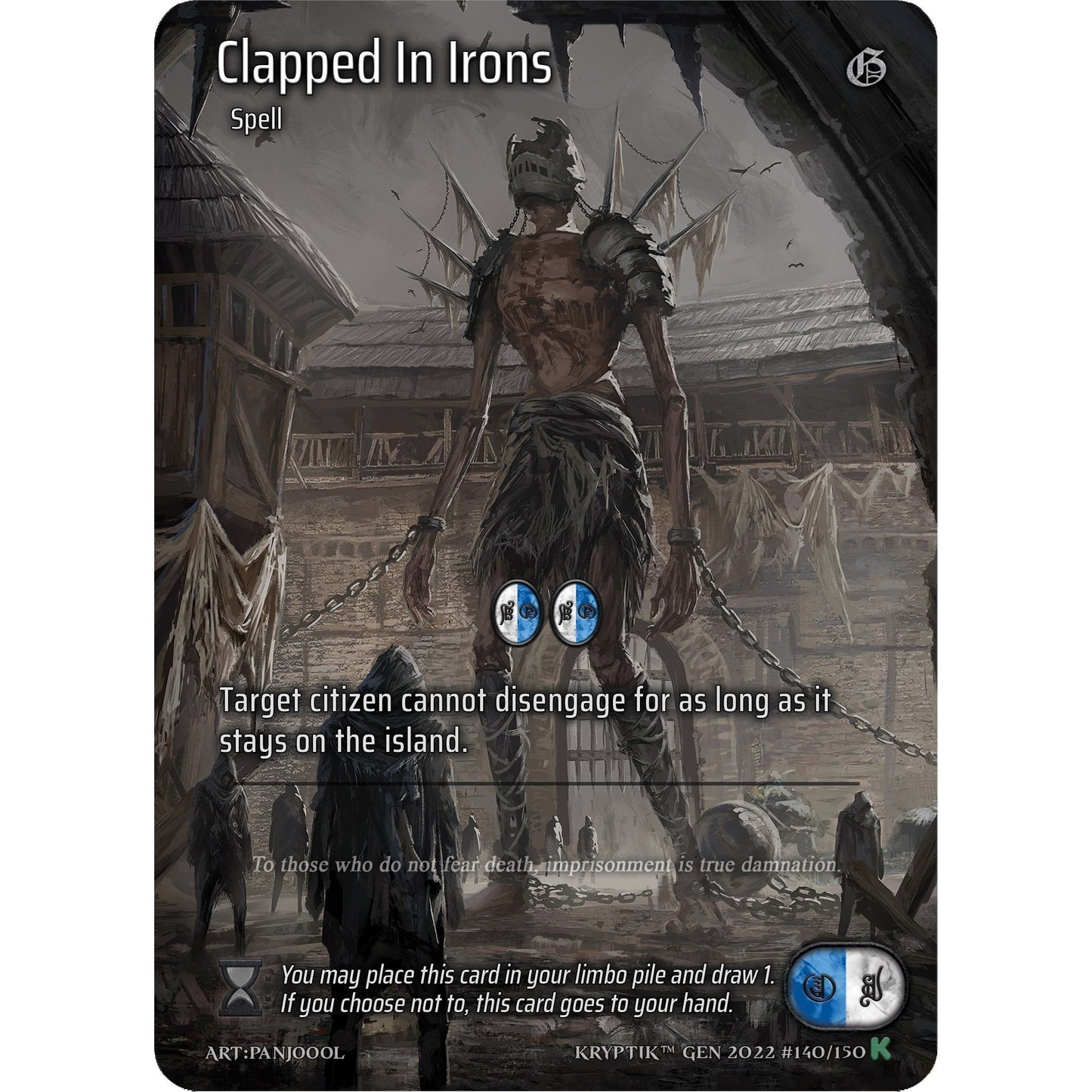 Image for Clapped In Irons (Full Art) (140) (KPT) - Kryptik TCG