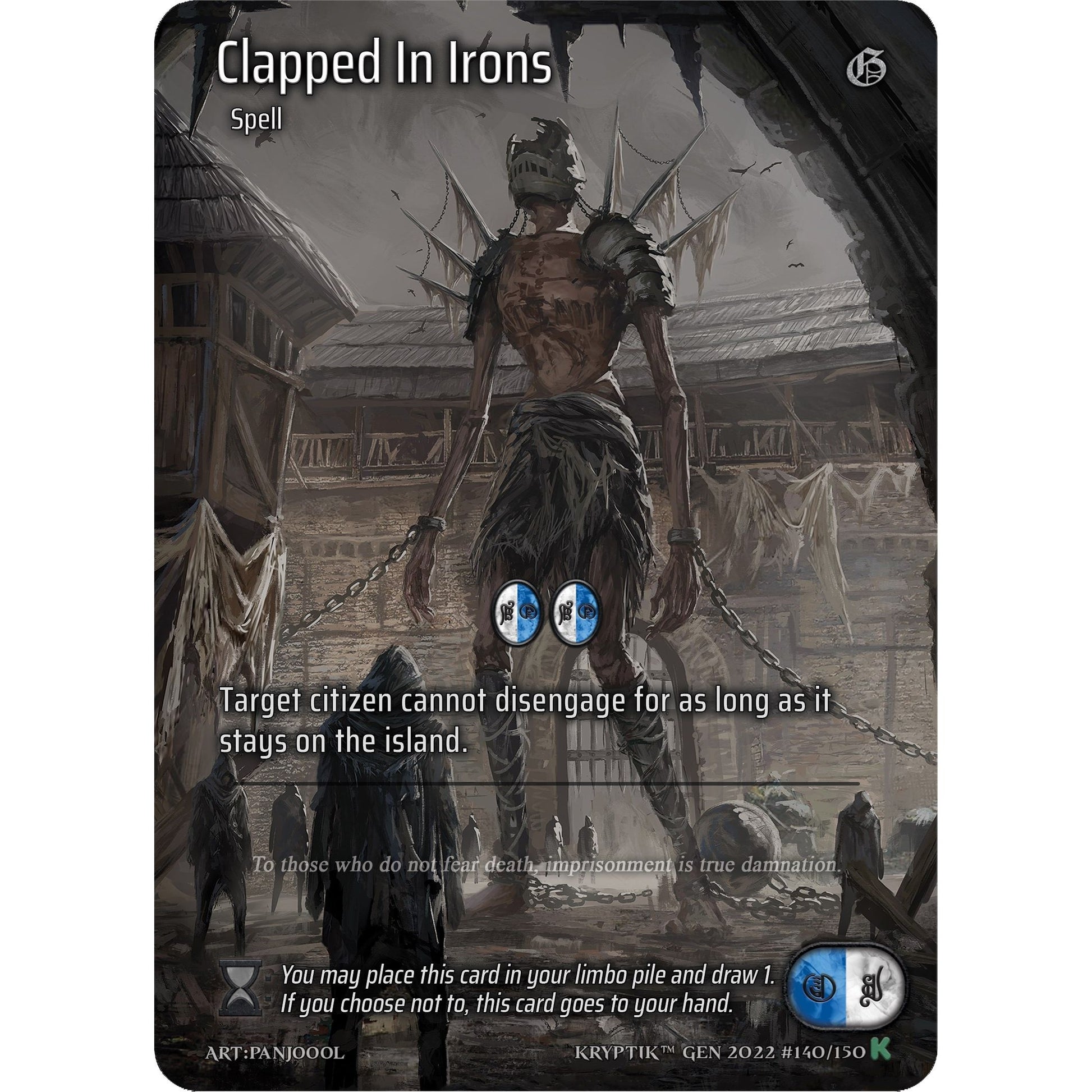 Image for Clapped In Irons (Full Art) (140) (KPT) - Kryptik TCG
