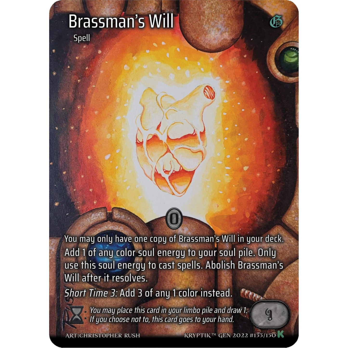 Image for Brassman's Will (Full Art) (133) (KPT) - Kryptik TCG