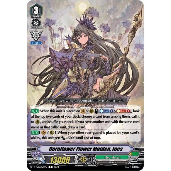 Image for Cornflower Flower Maiden, Ines (D-PV01/265EN) (D-PV01) - Cardfight Vanguard