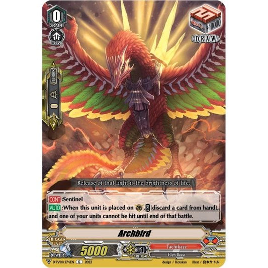 Image for Archbird (D-PV01/274EN) (D-PV01) - Cardfight Vanguard