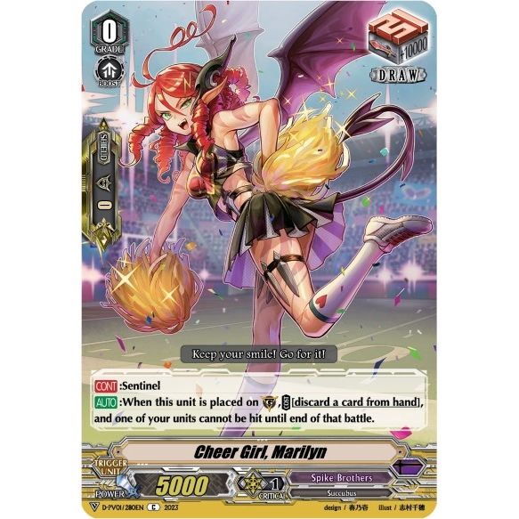 Image for Cheer Girl, Marilyn (D-PV01/280EN) (D-PV01) - Cardfight Vanguard