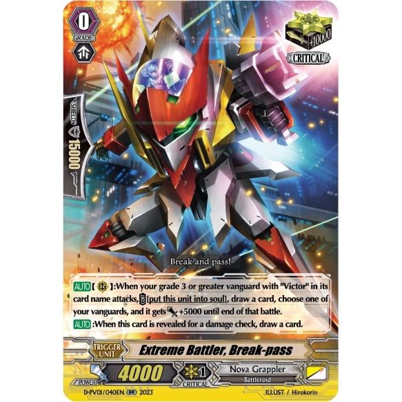 Image for Extreme Battler, Break-pass (D-PV01/040EN) (D-PV01) - Cardfight Vanguard