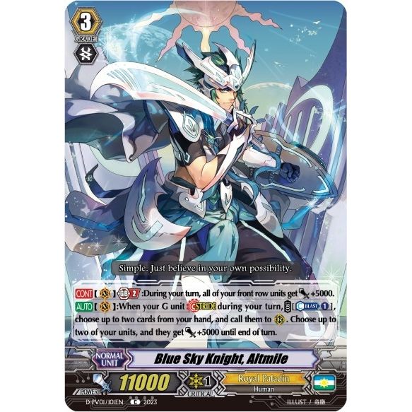Image for Blue Sky Knight, Altmile (D-PV01/101EN) (D-PV01) - Cardfight Vanguard