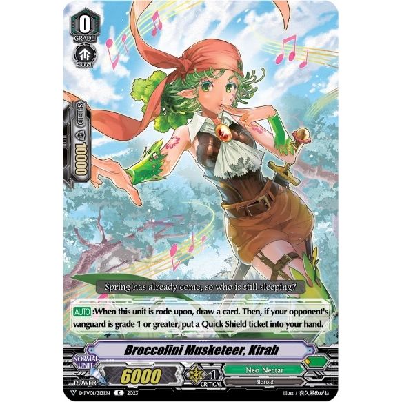 Image for Broccolini Musketeer, Kirah (D-PV01/313EN) (D-PV01) - Cardfight Vanguard
