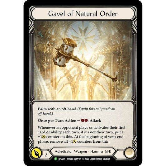 Image for Gavel of Natural Order - JDG005 (JDG005) (PR) - Flesh and Blood TCG