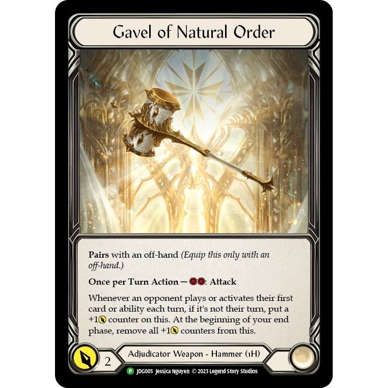 Image for Gavel of Natural Order - JDG005 (JDG005) (PR) - Flesh and Blood TCG