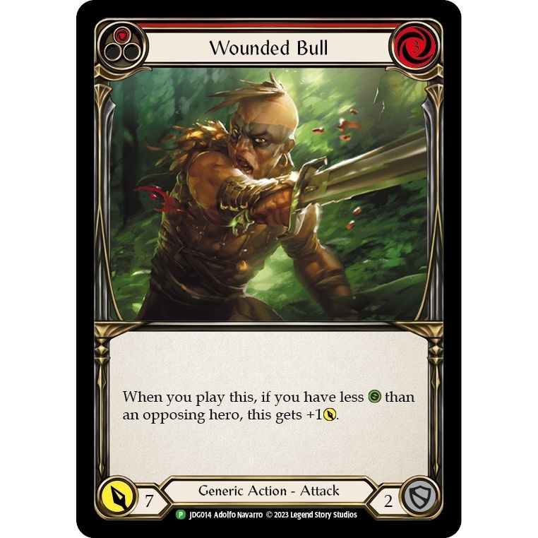 Image for Wounded Bull (Red) - JDG014 (JDG014) (PR) - Flesh and Blood TCG