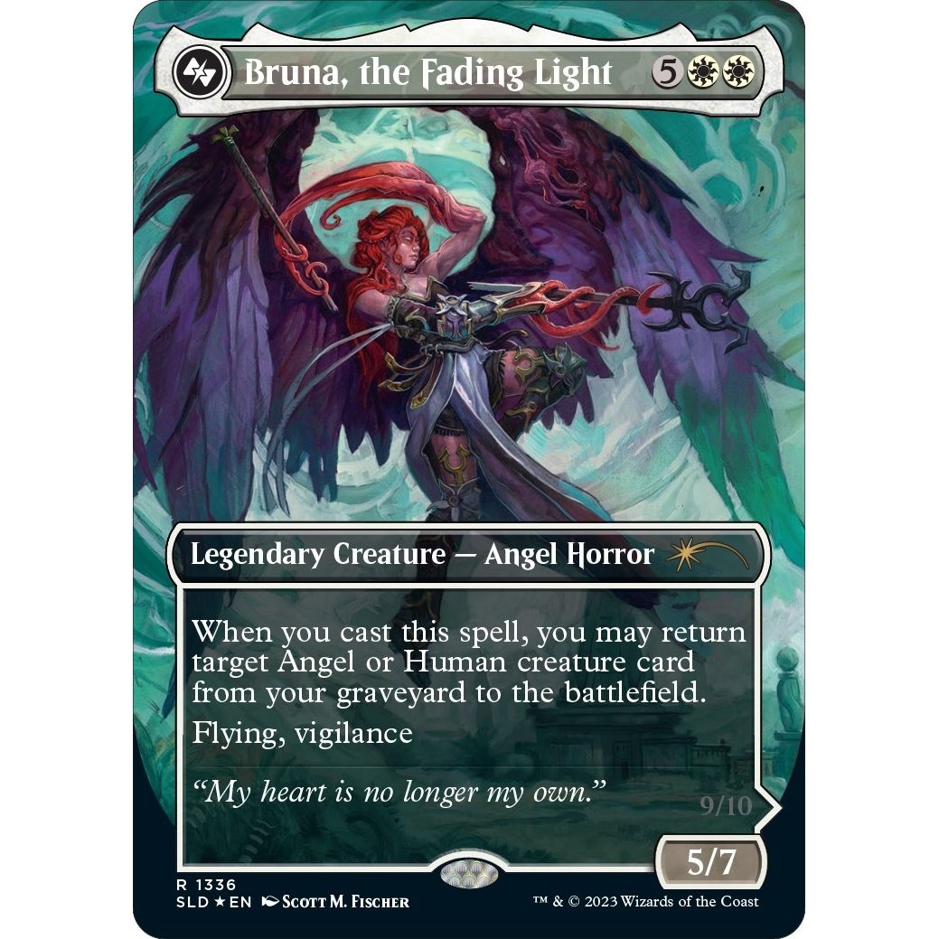 Image for Bruna, the Fading Light (Display Commander) - Thick Stock (1388) (SLD) - Magic: The Gathering