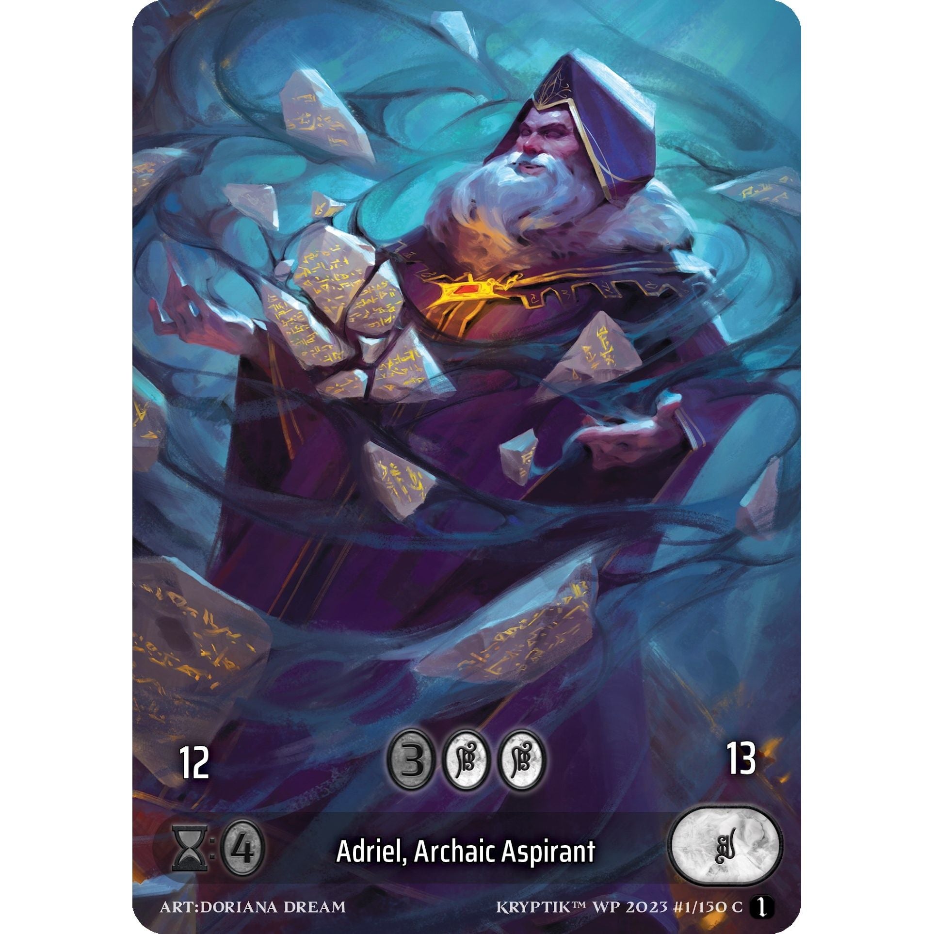 Image for Adriel, Archaic Aspirant (Box Topper) (Glass Foil) (1) - Kryptik TCG