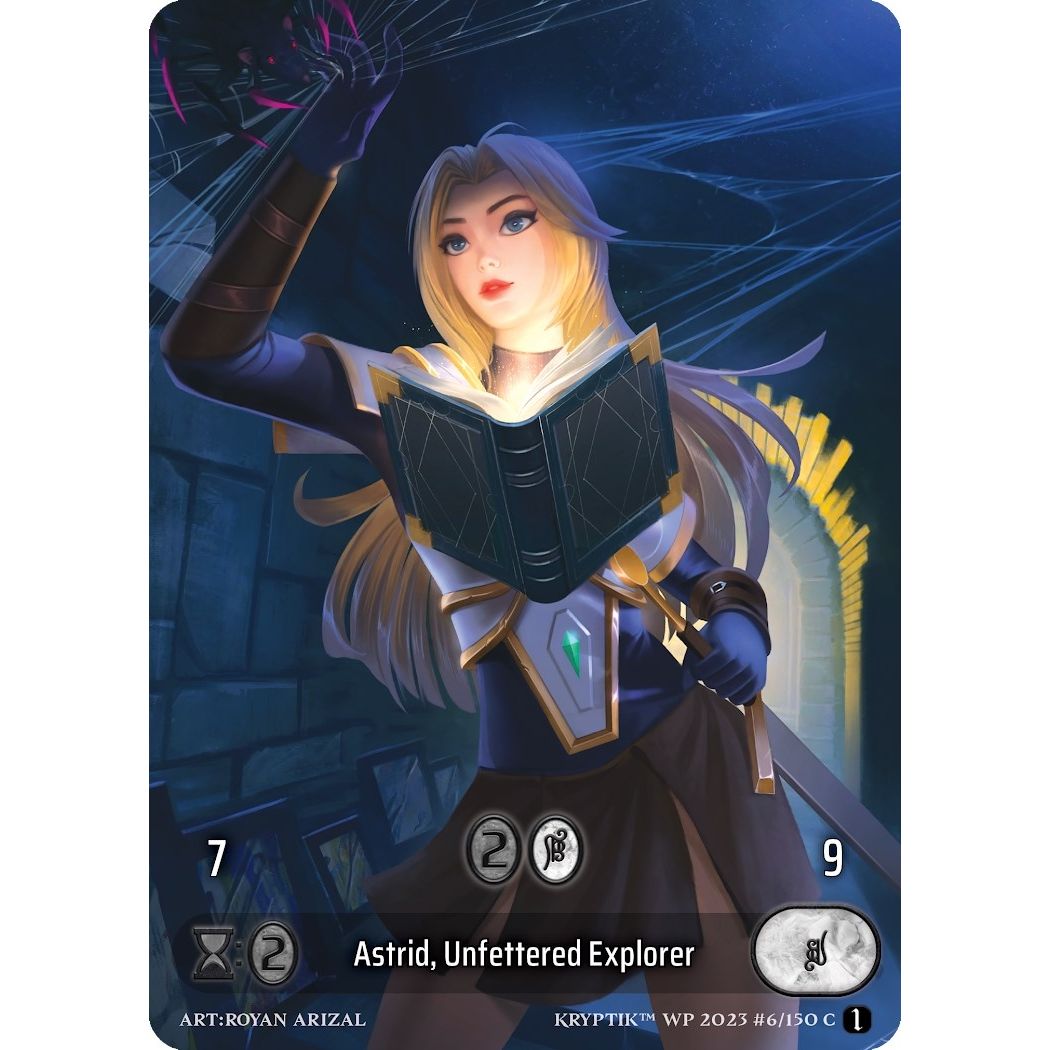 Image for Astrid, Unfettered Explorer (Box Topper) (Glass Foil) (6) - Kryptik TCG