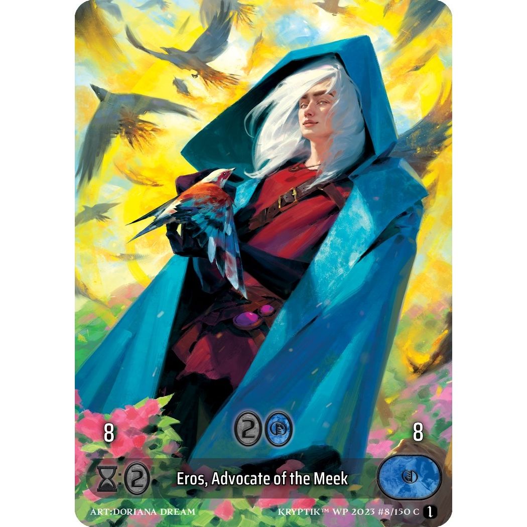 Image for Eros, Advocate of the Meek (Box Topper) (Glass Foil) (8) - Kryptik TCG