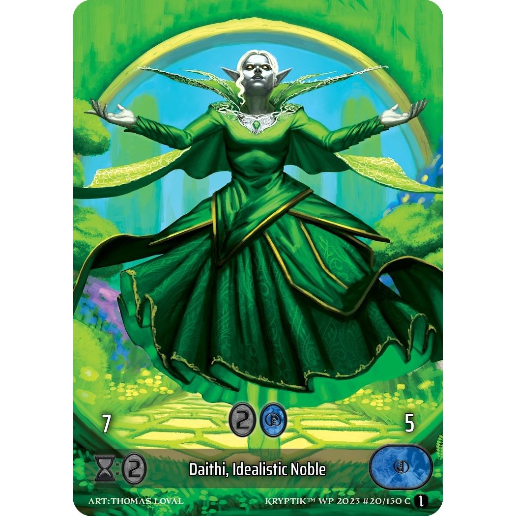 Image for Daithi, Idealistic Noble (Box Topper) (Glass Foil) (20) - Kryptik TCG