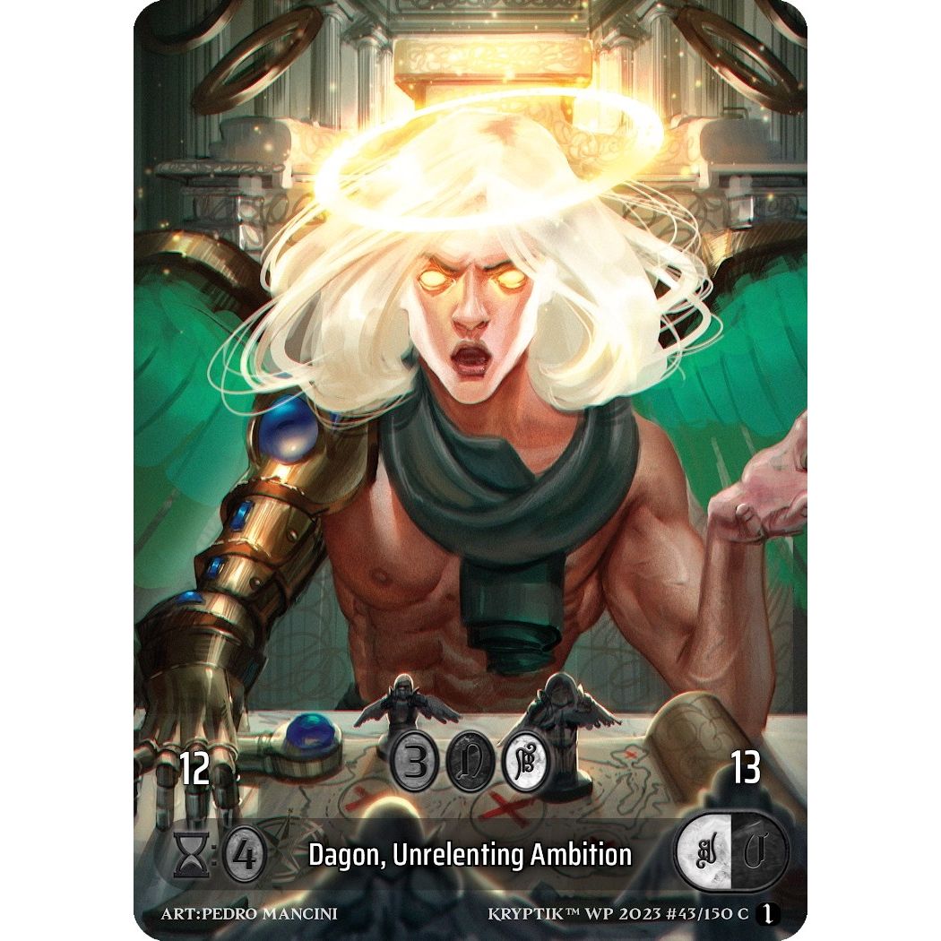 Image for Dagon, Unrelenting Ambition (Box Topper) (Glass Foil) (43) - Kryptik TCG