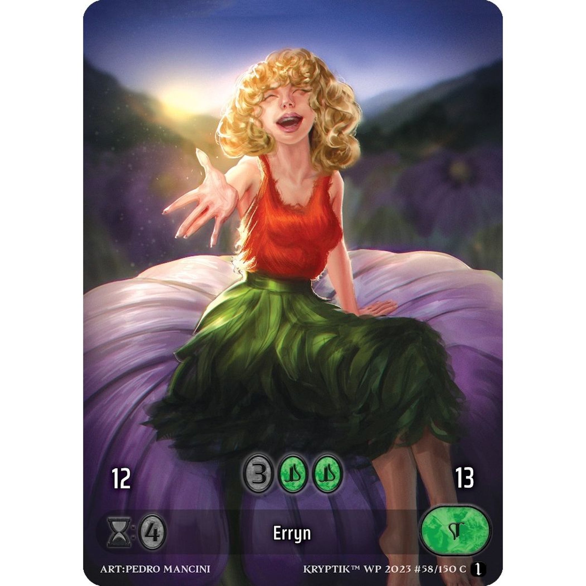 Image for Erryn (Box Topper) (Glass Foil) (58) - Kryptik TCG