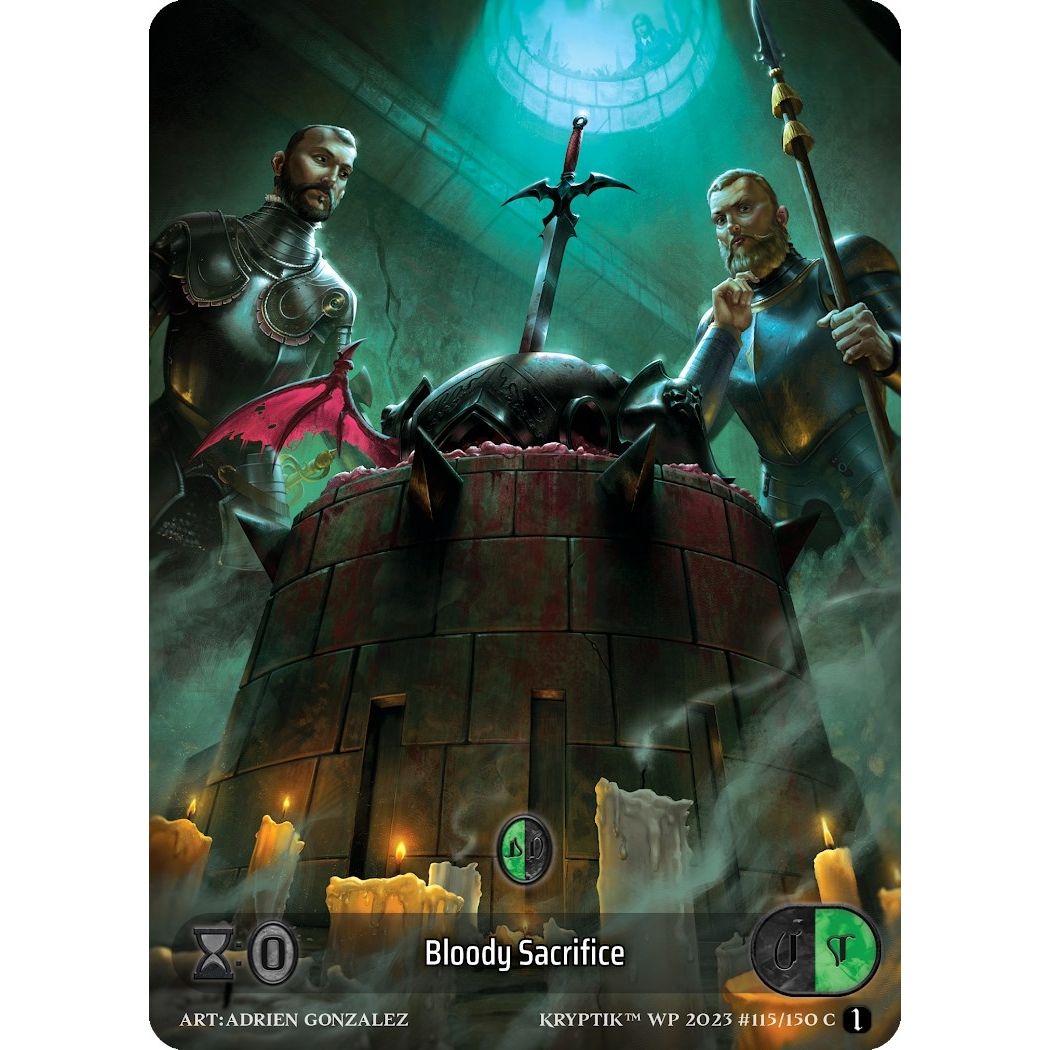 Image for Bloody Sacrifice (Box Topper) (Glass Foil) (115) - Kryptik TCG