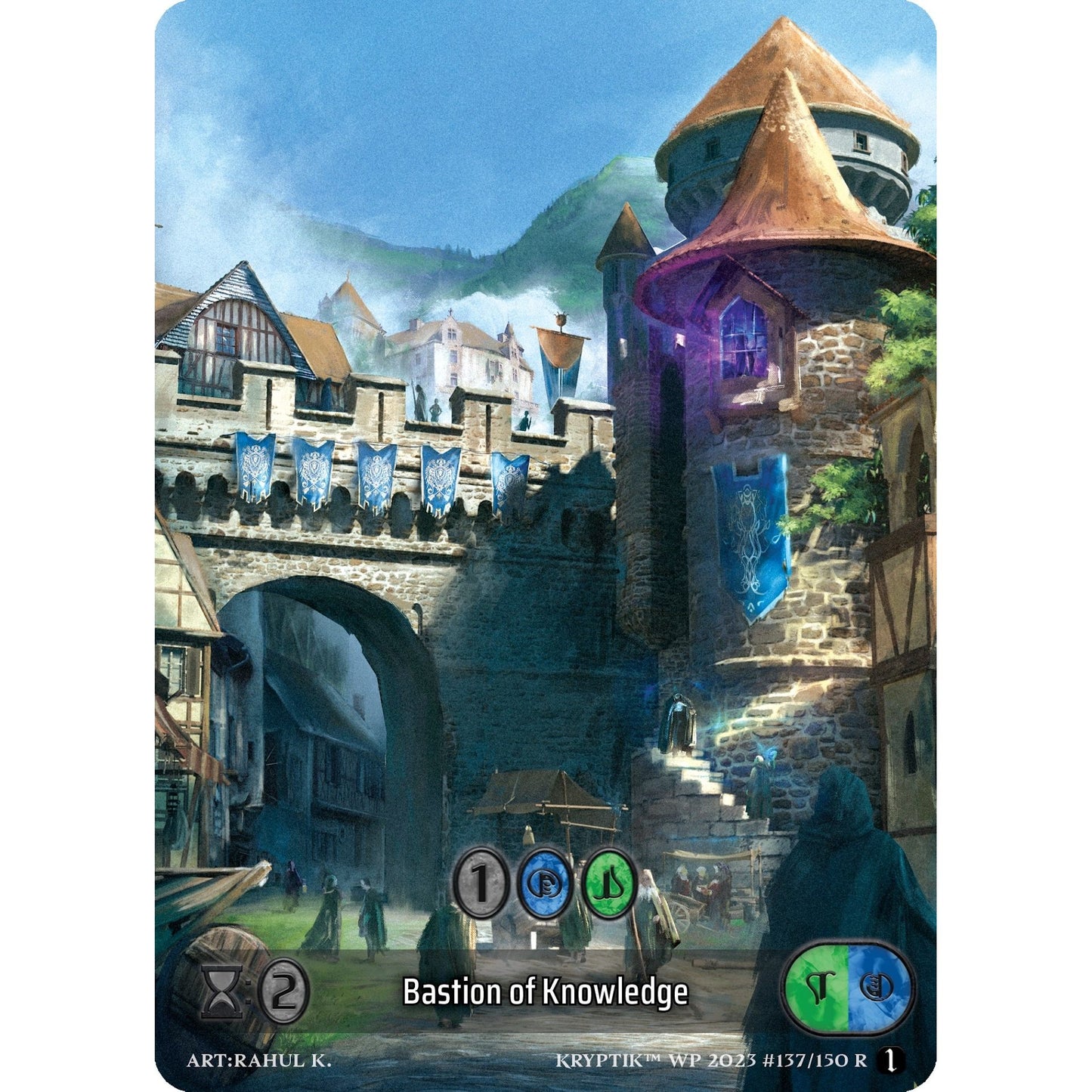 Image for Bastion of Knowledge (Box Topper) (Glass Foil) (137) - Kryptik TCG