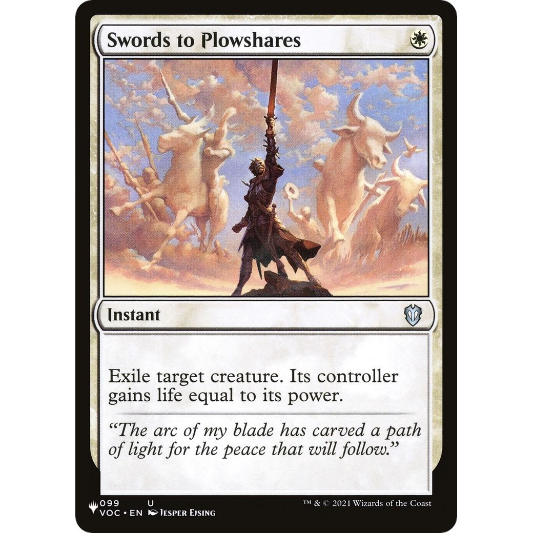 Image for Swords to Plowshares (VOC) (99) (LIST) - Magic: The Gathering
