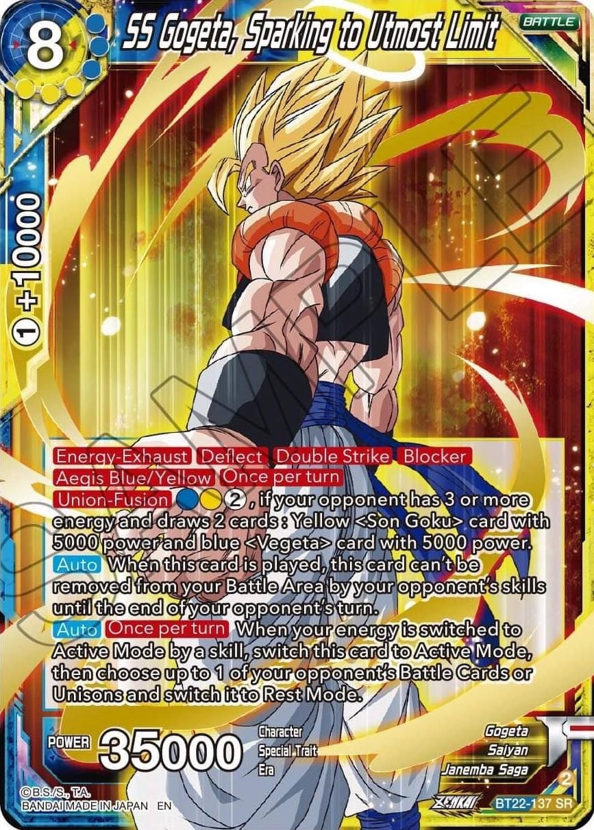 Image for SS Gogeta, Sparking to Utmost Limit (BT22-137) (BT22) - Dragon Ball Super: Masters