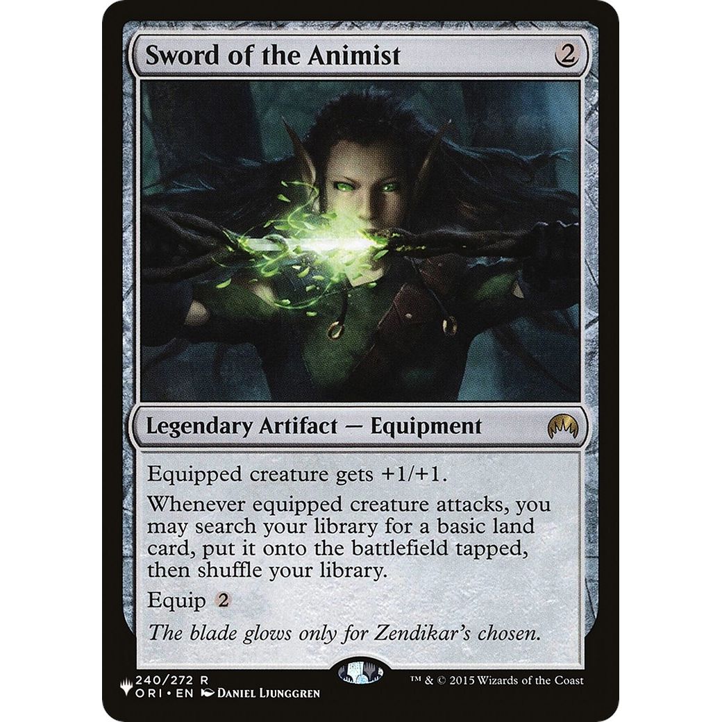 Image for Sword of the Animist (ORI) (240) (LIST) - Magic: The Gathering