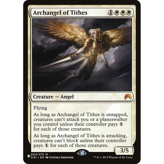 Image for Archangel of Tithes (4) (LIST) - Magic: The Gathering