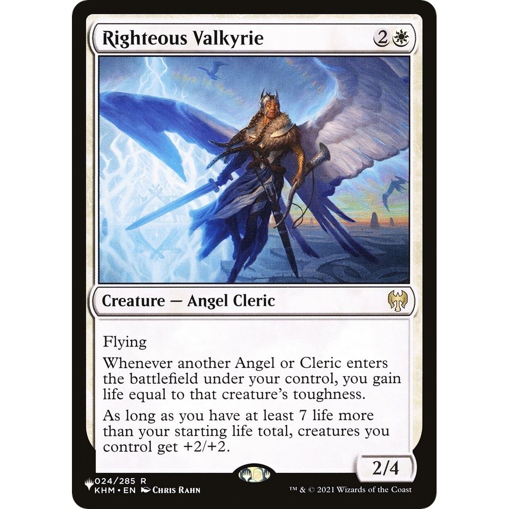 Image for Righteous Valkyrie (24) (LIST) - Magic: The Gathering