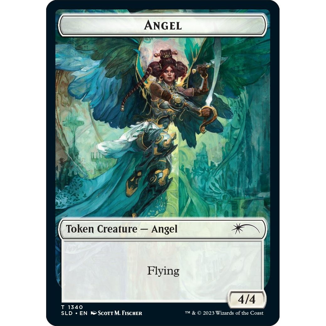 Image for Angel (SLD) // Soldier (GRN) Double-sided Token (1340 // 2) (SLD) - Magic: The Gathering