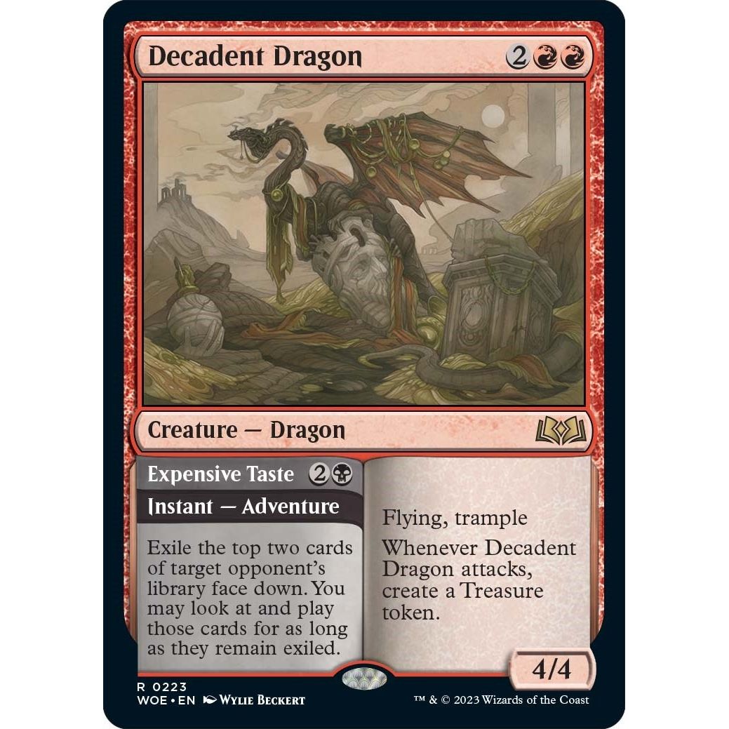 Image for Decadent Dragon (223) (WOE) - Magic: The Gathering