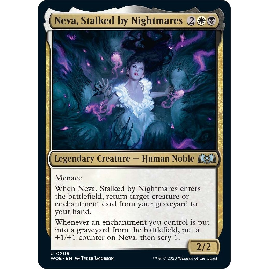 Image for Neva, Stalked by Nightmares (209) (WOE) - Magic: The Gathering